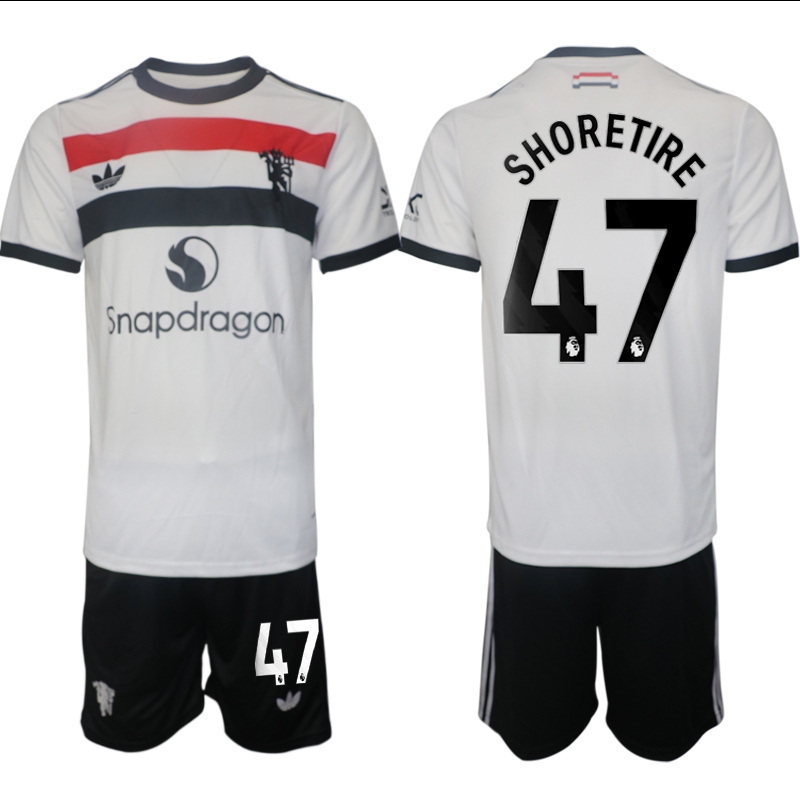 Men 2024-2025 Club Manchester United away white 47 Soccer Jersey